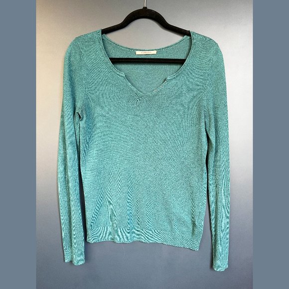 Camaieu Long Sleeve V-neck Shirt - Picture 1 of 6